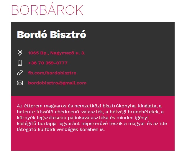 KOCCINTS SZEKSZÁRDDAL | BORDÓ BISZTRO